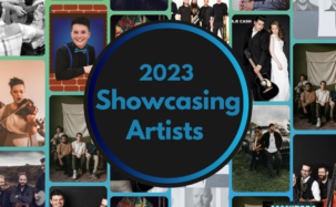 Showcasing Artists poster for the 2023 Manitoba Showcase Conference