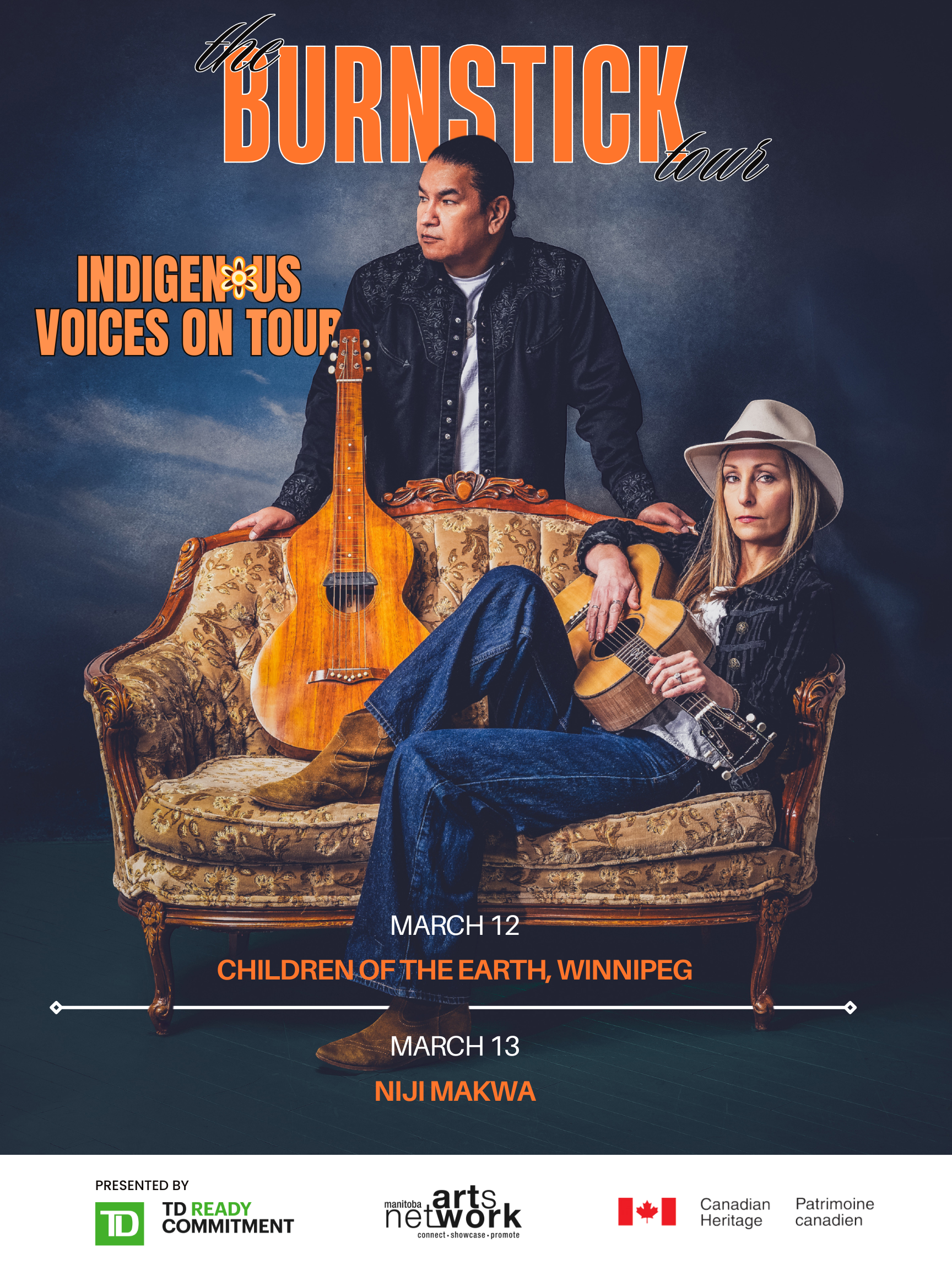 The Burnstick Tour poster (March 12–13)