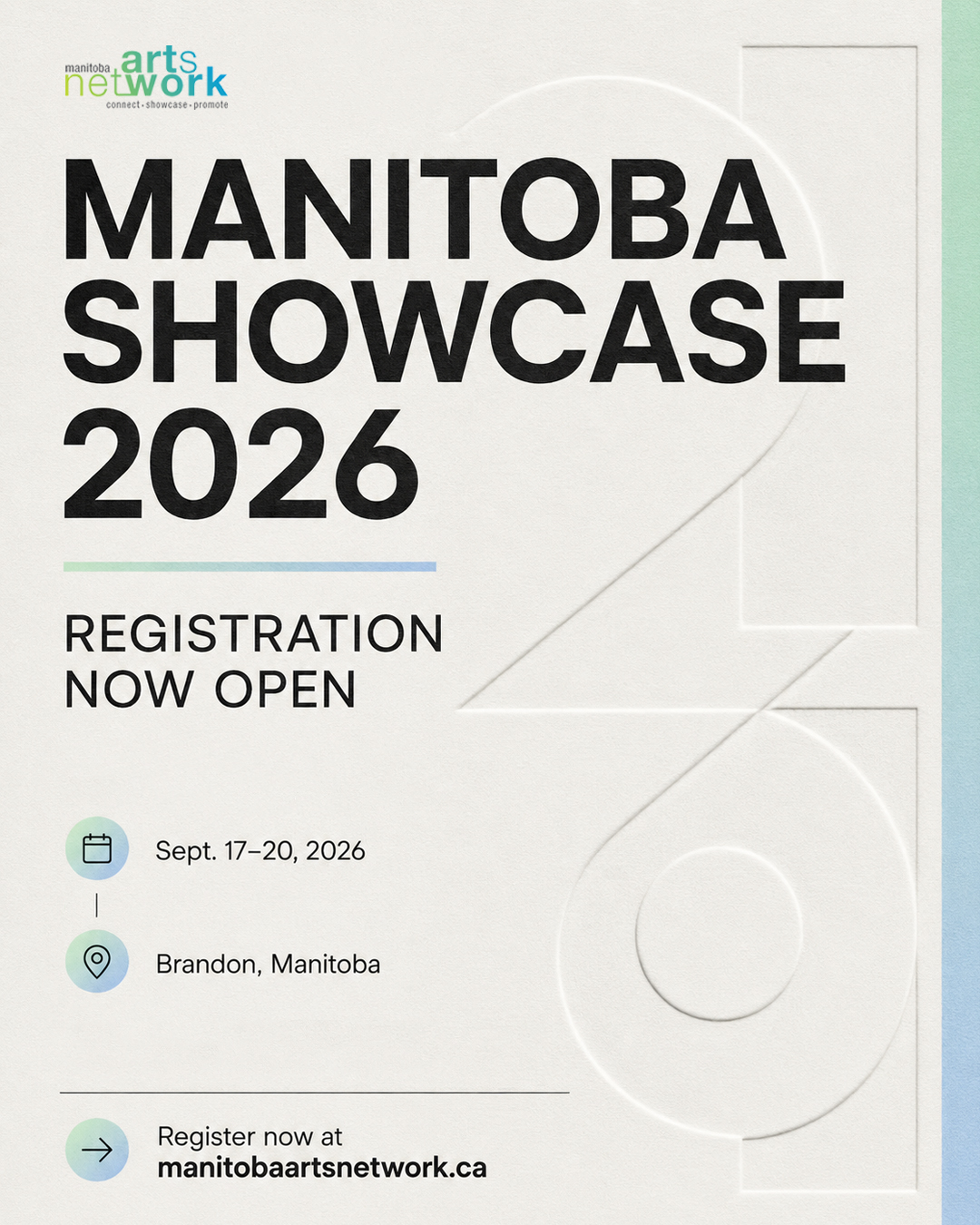 Showcase 2026 Registration Members' Show Poster